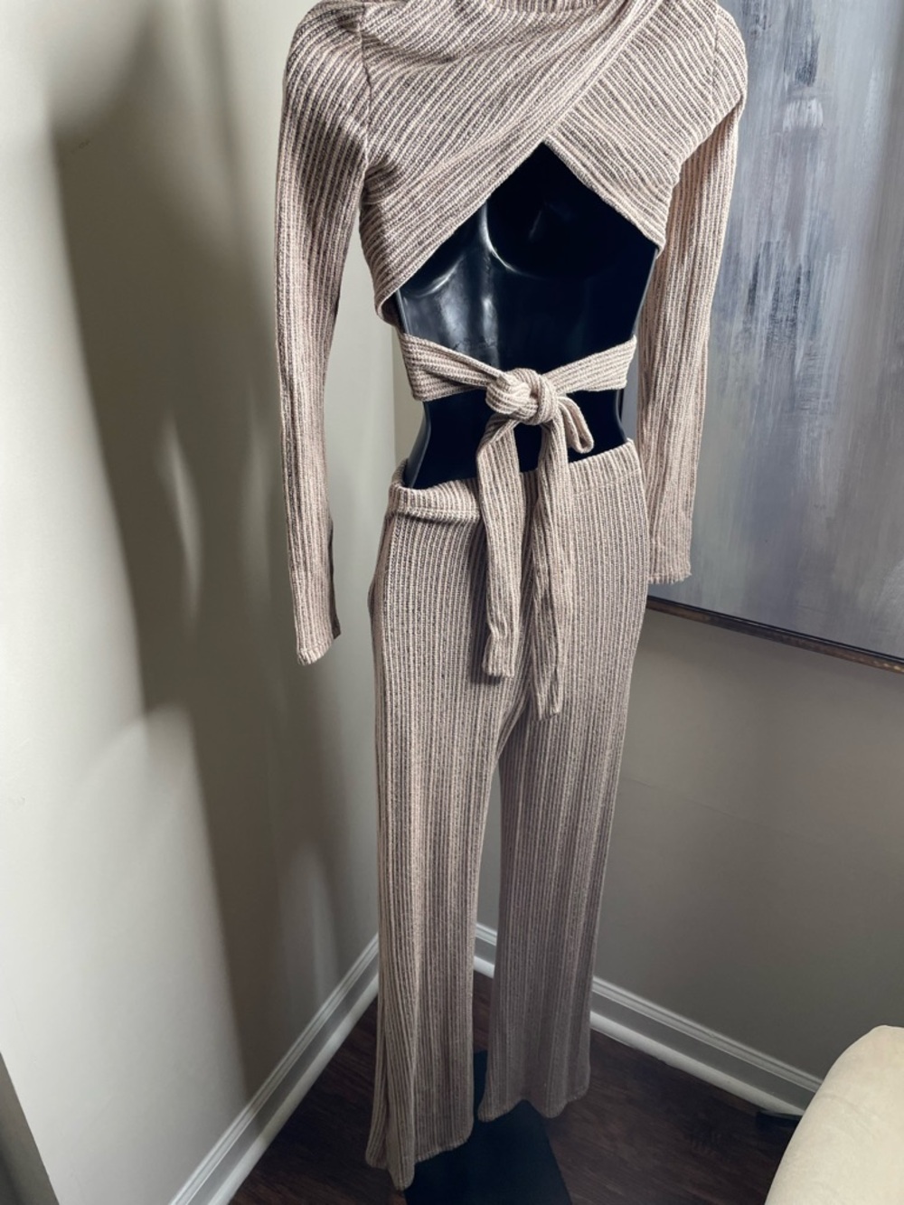 Knit Tie-Waist matching set